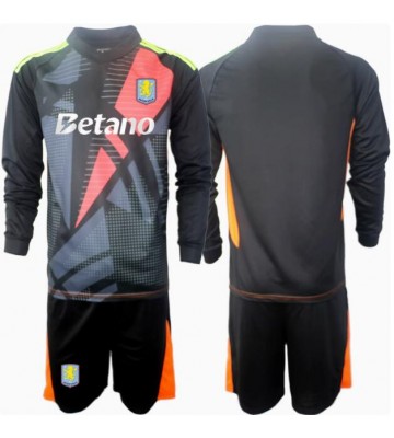 Lacne Dětský Futbalové dres Aston Villa Brankarsky  2024-25 Dlhy Rukáv - Preč (+ trenírky)